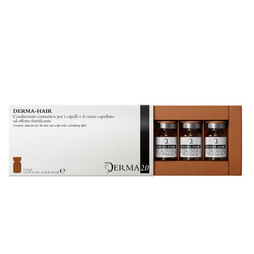 Fiale anticaduta capelli, fiale per capelli, trattamento anticaduta, fiale anticaduta fortificanti, derma-hair, made in italy, derma 2.0