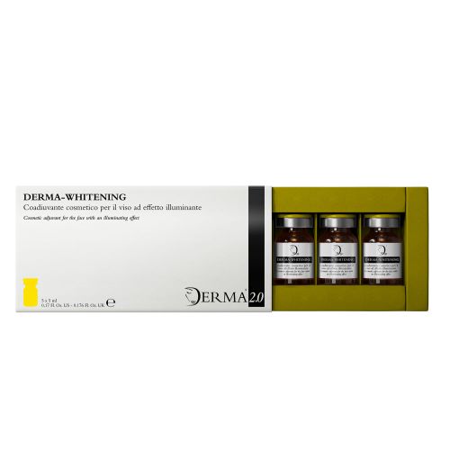 Trattamento schiarente viso, Trattamento macchie viso, trattamento illuminante viso e trattamento schiarente viso Derma-Whitening - Derma 2.0 Made in Italy