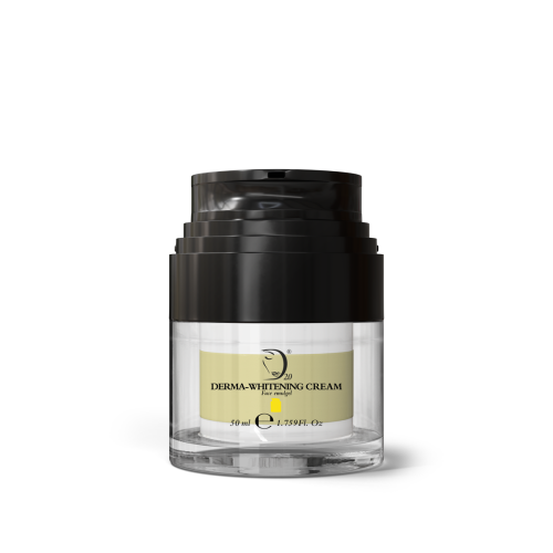 La crema viso antimacchie Derma 2.0 è una potente crema schiarente viso, riduce le macchie scure sul viso con arbutina, acido kojico e acido glicolico