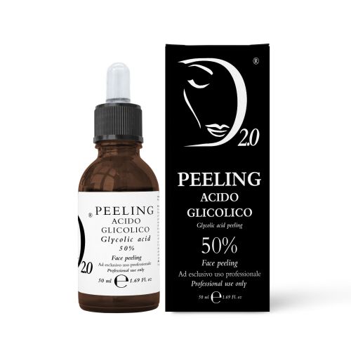 Acido glicolico peeling 50% - Peeling chimico per il trattamento di cicatrici, rughe, e smagliature. 50% peeling acido glicolico viso ph 2.0, peeling viso a base di acido glicolico 50%