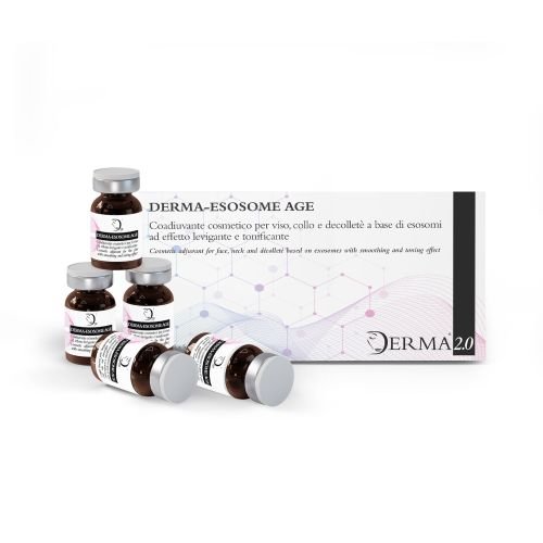 Derma-Esosome Age - Trattamento a base di esosomi, esosomi viso, esosomi capelli, esosomi pelle ad azione ristrutturante, Derma 2.0, Made in italy